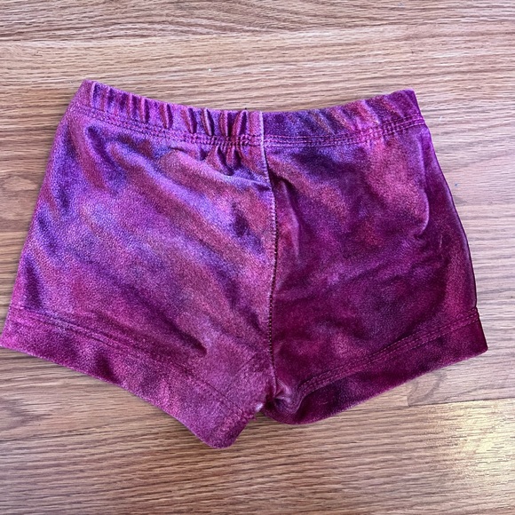 SOLD GK Velvet Gymnastics Shorts - Picture 2 of 2
